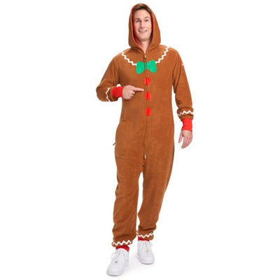 Tipsy Elves - Mens Gingerbread Man Jumpsuit