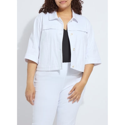 Lysse - Womens Remi 3/4 Sleeve Denim Jacket Curvy