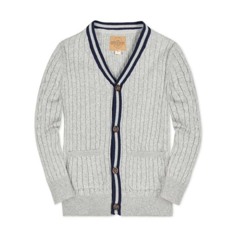 Hope & Henry - Boys Organic Cable Cardigan