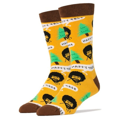 Oooh Yeah - Mens Crew Bob Ross Happy Tree