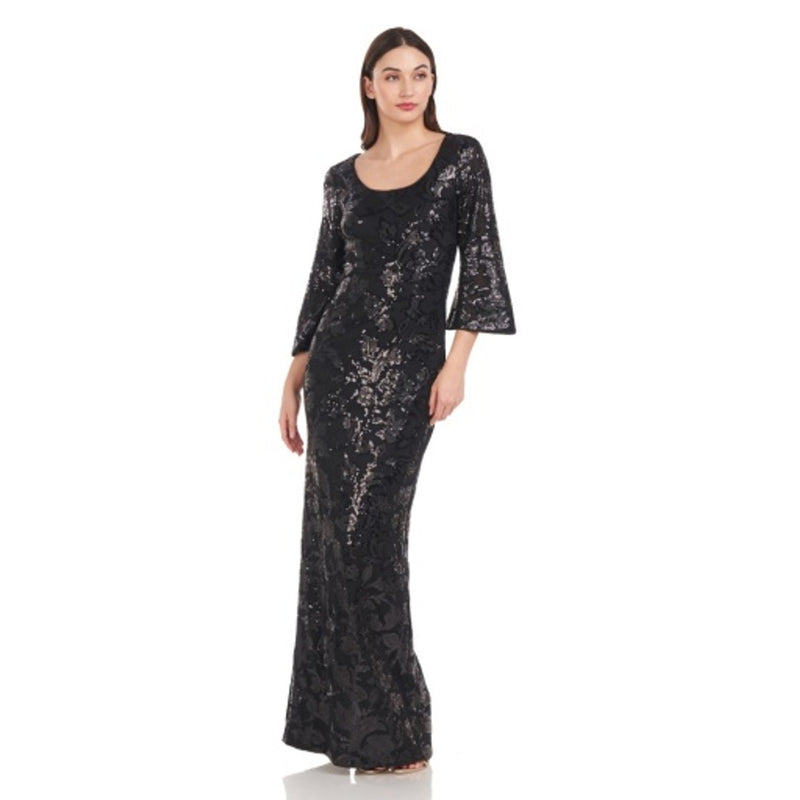 JS Collections - Womens Evangeline Column Gown
