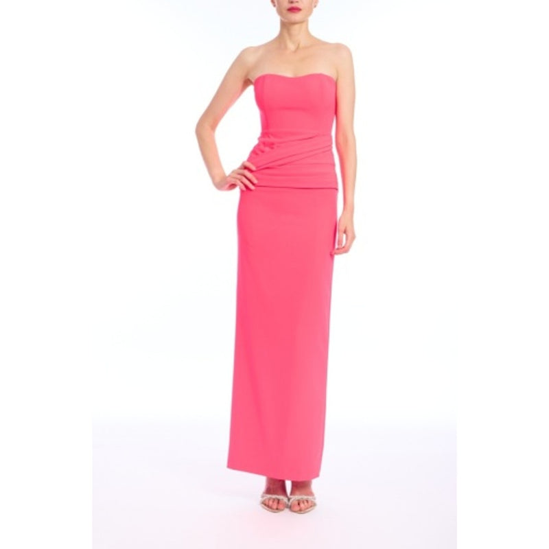Badgley Mischka - Womens Hip Drape Strapless