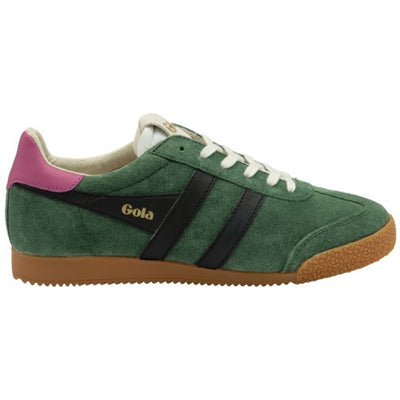 Gola - Womens Elan Sneakers - Evergreen/Black/Fuchsia