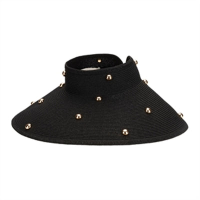 San Diego Hat Company - Ruth Womens Ultrabraid Wide Brim Roll Up Visor