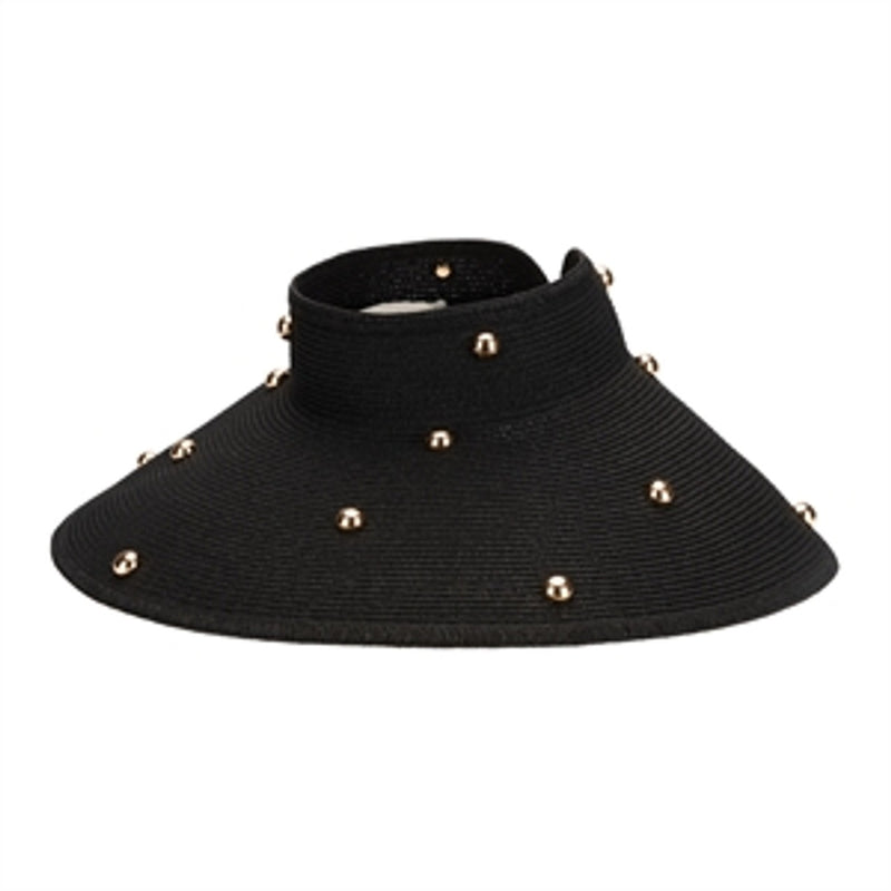 San Diego Hat Company - Ruth Womens Ultrabraid Wide Brim Roll Up Visor