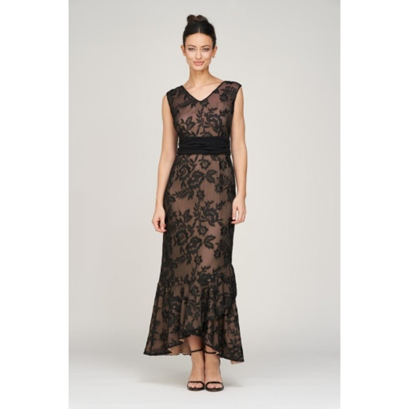 JS Collections - Womens Emily High-Low Ankle Gown