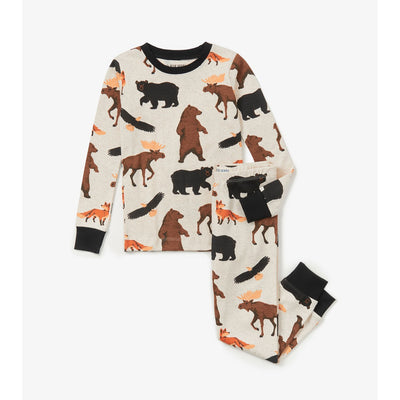 Little Blue House - Wildlife Kids Pajama Set