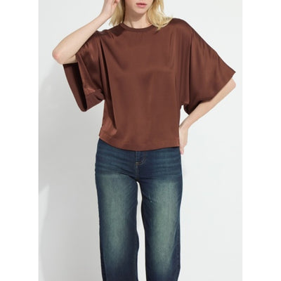 Lysse - Womens Ginger Mix-Media Dolman Tee