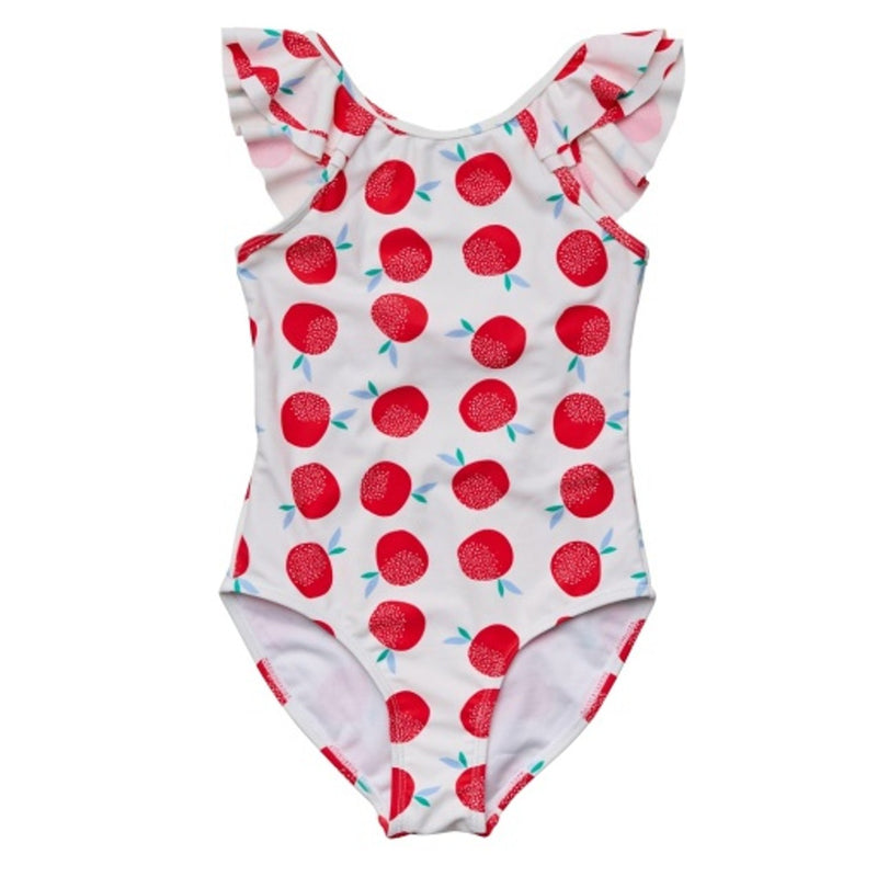 Snapper Rock - Girls Juicy Fruit Flutter Sleeve Swimsuit