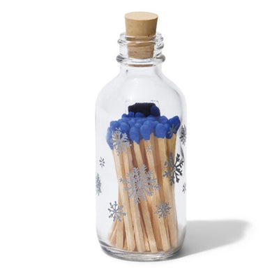 Skeem - Unisex Snowflake Mini Apothecary Match Bottle