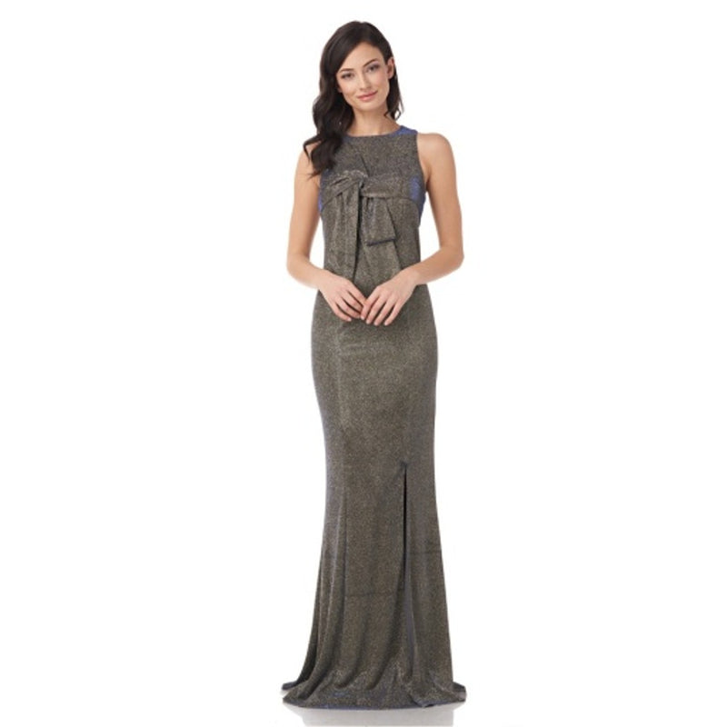 JS Collections - Womens Halter Neck Gown