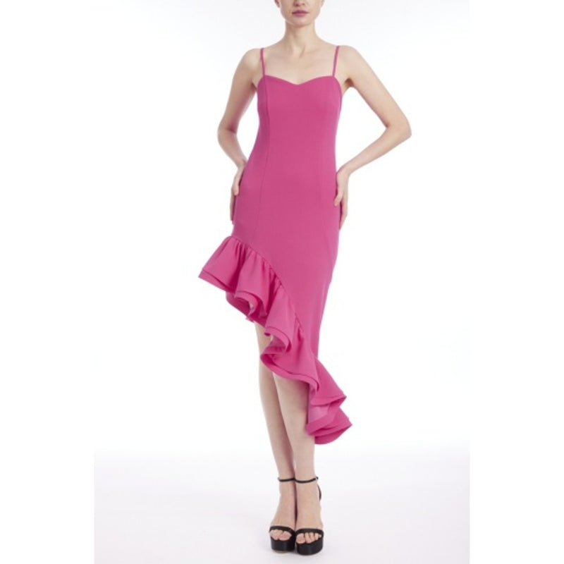 Badgley Mischka - Womens Ruffle Hem Asym