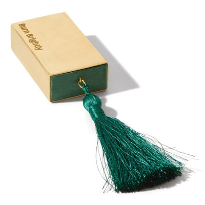 Skeem - Unisex Merriment Brass Matchbox with Evergreen Tassel