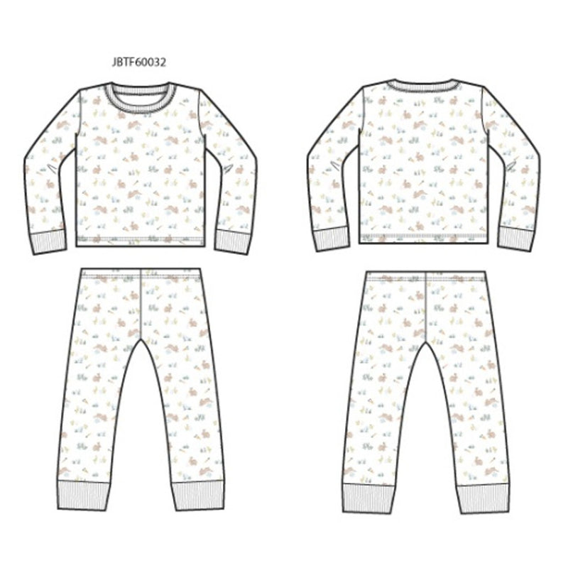 Janie and Jack - K Sl Pastel Bunny Sleep E1