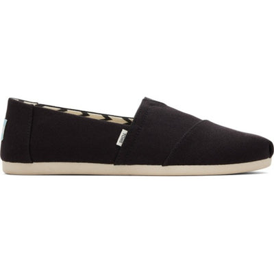 TOMS - Womens Alpargata Classic - Black Recycled Cotton Canvas
