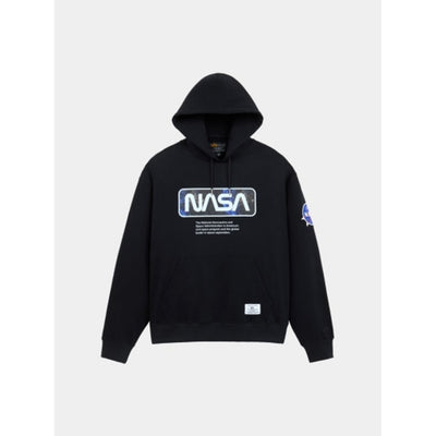 Alpha Industries - Mens Essential Relaxed Fit Hoodie (Nasa Galaxy)