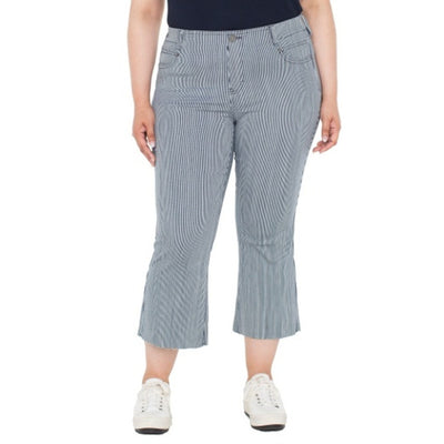 Liverpool Los Angeles - Womens Gia Glider Crop Flare with Back Pleat 25.5 Ins