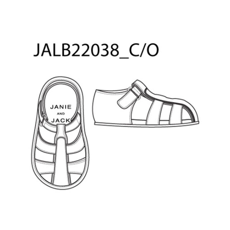 Janie and Jack - Baby U White Fisherman Sandal Smbas