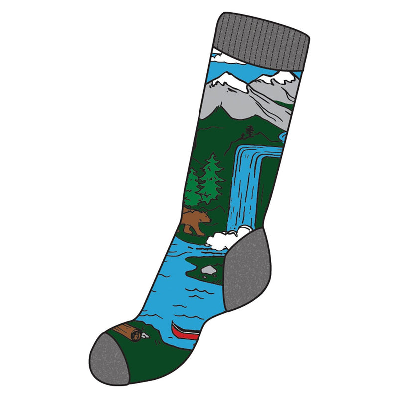 Little Blue House - Unisex Waterfall Cozy Socks