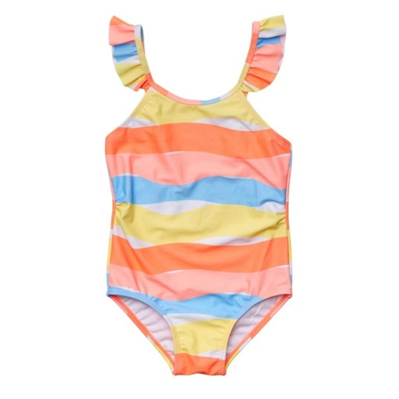 Snapper Rock - Girls Good Vibes Frill Strap Swimsuit