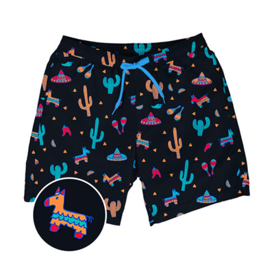 Tipsy Elves - Mens Midnight Fiesta Stretch Swim Trunks