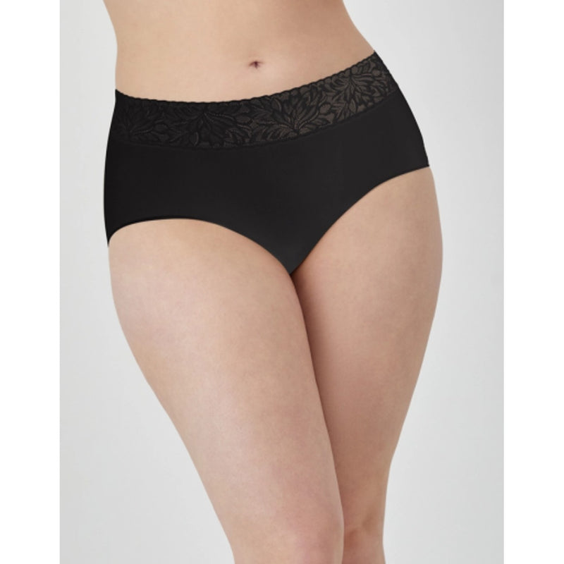 Hanes - Womens Bali Modern Seamless Lace Trim Brief Underwear