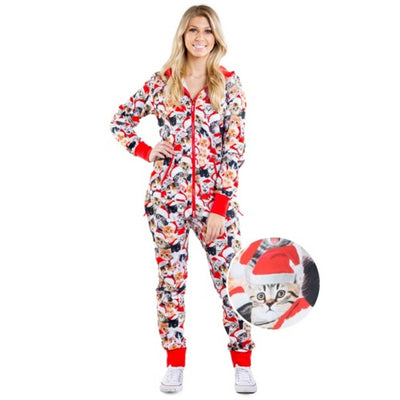 Tipsy Elves - Womens Meowy Catmus Jumpsuit