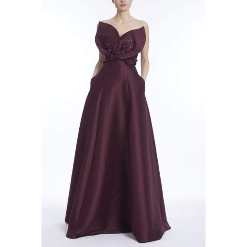 Badgley Mischka - Womens Petal Mik Gown