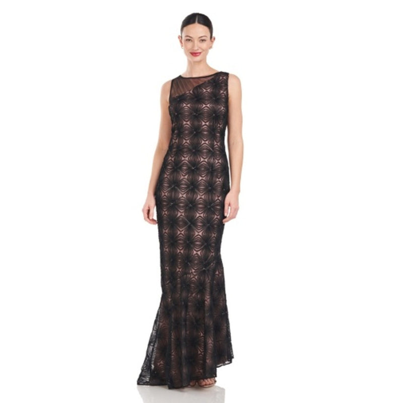 JS Collections - Womens Tory Asymmetric High Low Gown