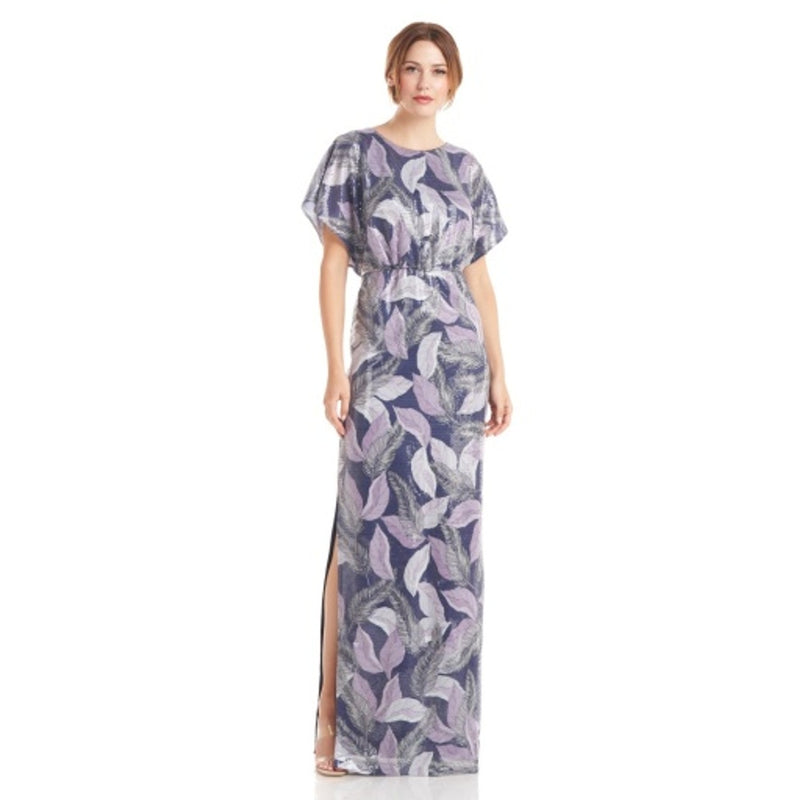JS Collections - Womens Paris Blouson Column Gown