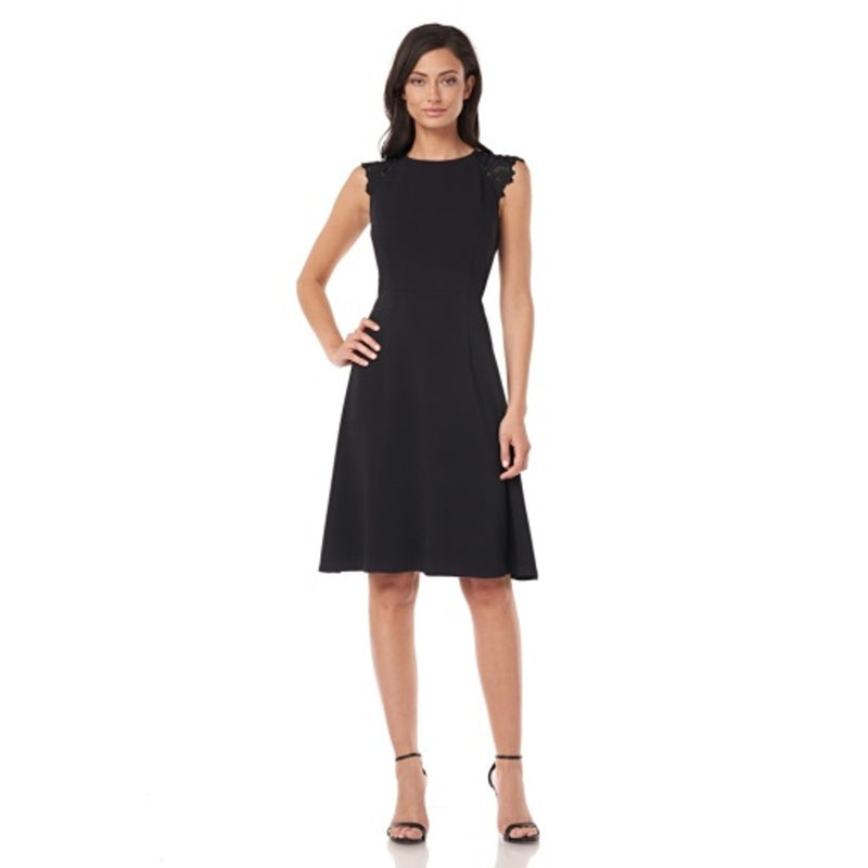 JS Collections - Womens Raglan Crepe Cocktail Dress