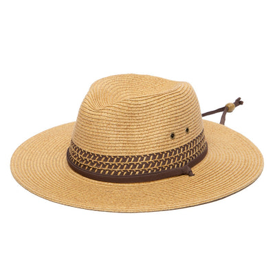San Diego Hat Company - Ubf1201-Mens Ultrabraid Outback with Chin Cord