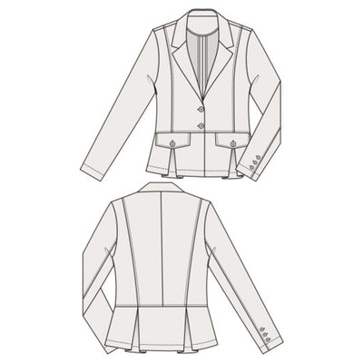 Liverpool Los Angeles - Womens Peplum Blazer