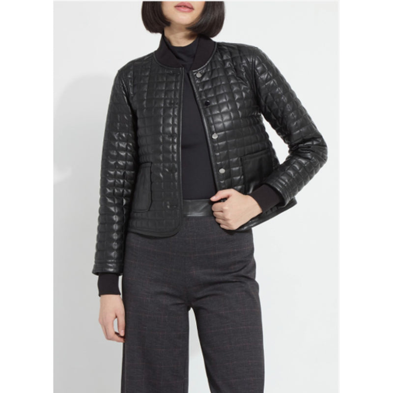 Lysse - Womens Agnes Quilted Vegan Leather Jacket
