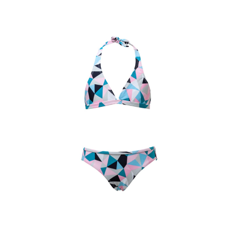 Snapper Rock - Girls Pink Geo Classic Bikini