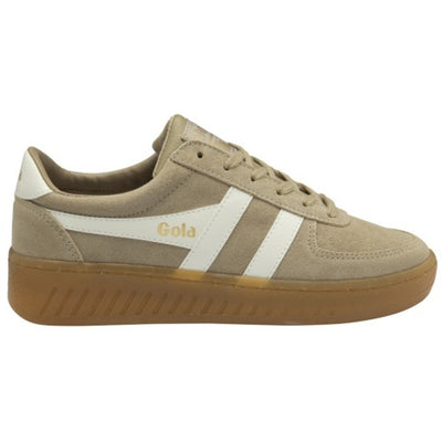 Gola - Womens Grandslam Suede Sneakers - Bone/Off White/Gum