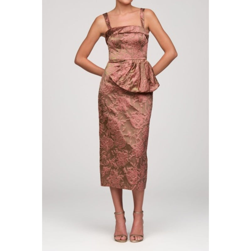 JS Collections - Womens Zelda Tea Length Cocktail