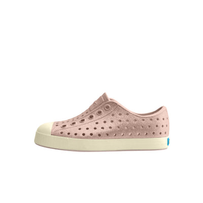 Native Shoes - Unisex Jefferson Bio-Bling Kids - Chameleon Pink Bling/ Bone White