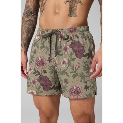 Fabletics - Mens the 5" One Short - Seagrass Wildflowers