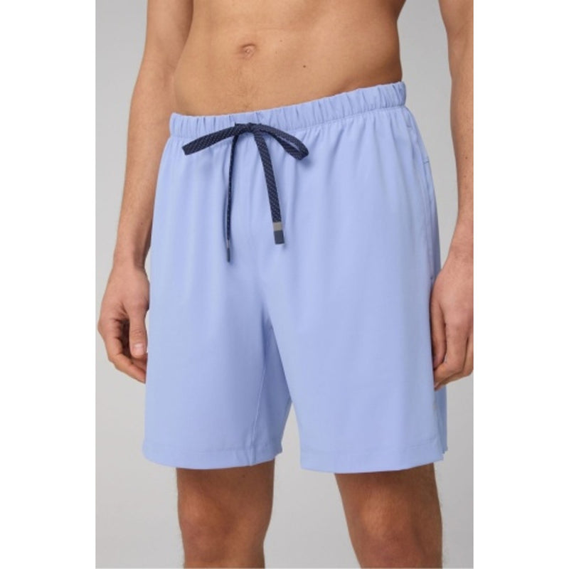 Fabletics - Mens the 7" One Short - Blue Oxford / Deep Navy