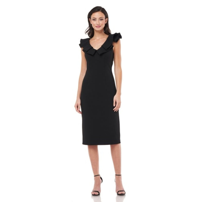 JS Collections - Womens V-Neck Cocktail Dress