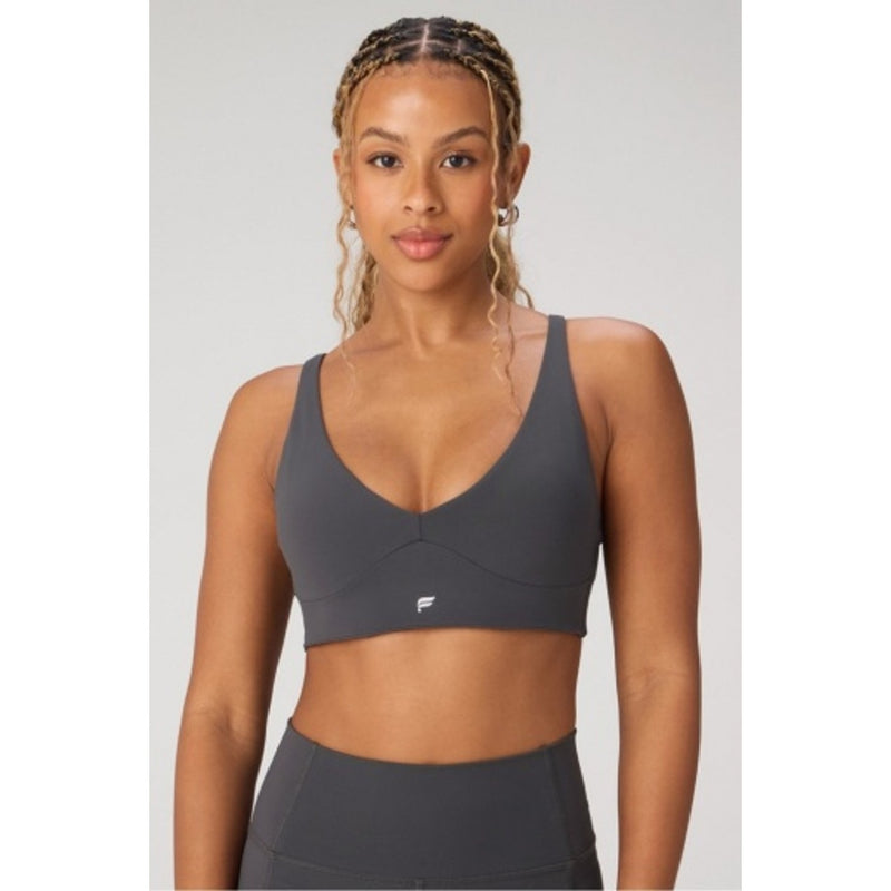 Fabletics - Womens Pureluxe Longline Low Impact Bra - Midnight