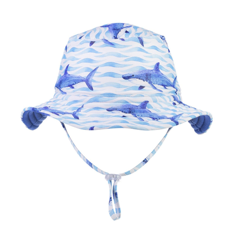 Snapper Rock - Kids School of Sharks Reversible Bucket Hat