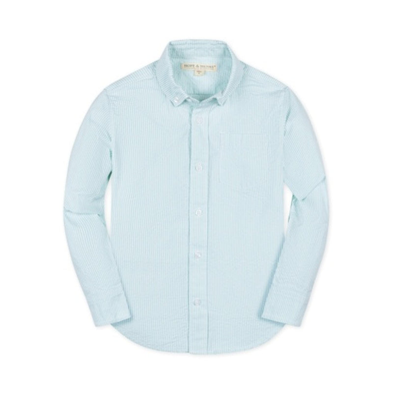 Hope & Henry - Boys Organic Seersucker Shirt