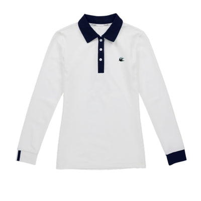 Tilley - Womens Preppy Pique Long Sleeve Stripe Placket Polo