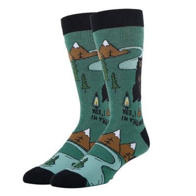 Oooh Yeah - Mens Bear Poop-Mens Crew Socks