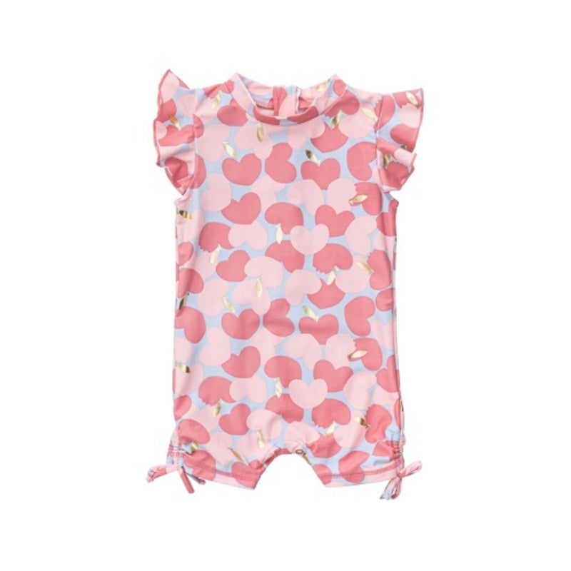 Snapper Rock - Kids Apple Love Flutter Sleeve Sunsuit
