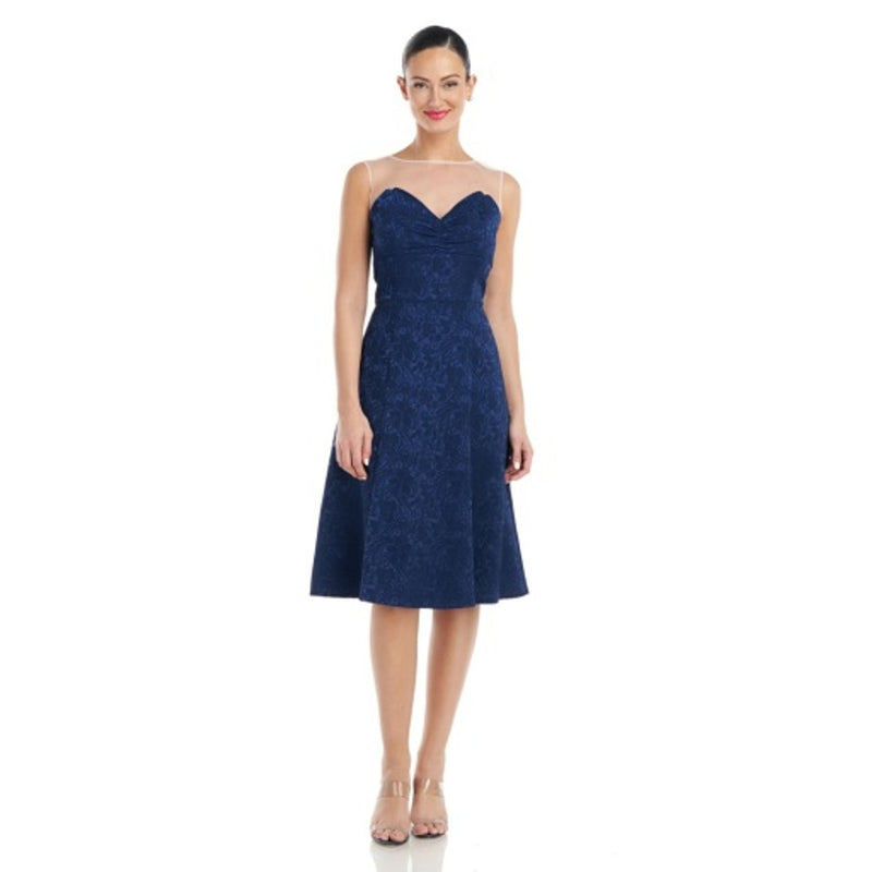 JS Collections - Womens Sara Illusion Cocktail Dress