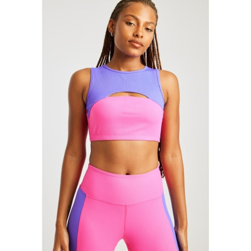 Year of Ours - Womens Ribbed Cut Out Bra