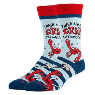 Oooh Yeah - Mens Crew Socks Crab Eating